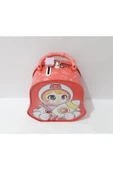 Renkli Çiçekler Astronot Desenli Metal Kilitli Kumbara Çocuklar İçin Hediye - 3