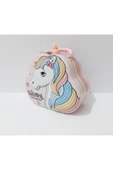 Renkli Çiçekler Unicorn Desenli Metal Kilitli Kumbara Çocuklar İçin Hediye - 1