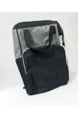 Renkli Çiçekler Sırt Çanta 40x25 CM Siyah Gri Renk Erkek Sırt Çantası - 2