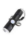 Renkli Çiçekler Parlak Mini Usb Led El Feneri Şarj Edilebilir Su Geçirmez Zumlanabilir Kullanışlı - 6
