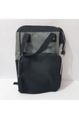 Renkli Çiçekler Sırt Çanta 40x25 CM Siyah Gri Renk Erkek Sırt Çantası - 1