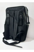 Renkli Çiçekler Sırt Çanta 40x25 CM Siyah Gri Renk Erkek Sırt Çantası - 3