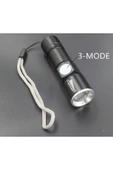 Renkli Çiçekler Parlak Mini Usb Led El Feneri Şarj Edilebilir Su Geçirmez Zumlanabilir Kullanışlı - 4