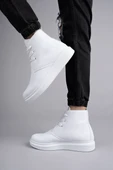 ET207 Oslo Bağcıklı Cilt Erkek Günlük Spor Bot BT - Beyaz thumbnail 3