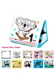 ela777 Tummy Time Hışırtılı Yumuşak Bez Aktivite Kitabı - Koala - 1