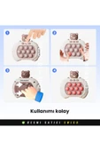 ela777 Popit Makinesi Işıklı Oyun Stres Giderici Pilli Fidget Kabarcık -Ayıcık 777 - 3