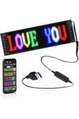 Ld Teknoloji Matrix Led Panel 16x64 Cama Telefon Kontrollü Led Ekran Panel Boy Genişlik 9 Cm Uzunluk 36 Cm - 1