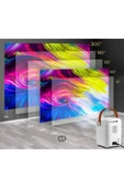 Ld Teknoloji Beyaz HD Projector 32GB Hafıza 1GB Rom 1-2 Kg FULL HD 1000 LED İthalatçı Garantili 10000:1 2 Yıl 19 - 2