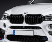 BMW X5 X6 F15 F16 PARLAK SİYAH ÇİFT ŞERİT X5M X6M F85 F86 PANJUR thumbnail 3