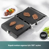 HOMEND Grilliant 1346h Inox Gövdeli Döküm Plakalı Tost Ve Izgara Makinesi thumbnail 8
