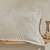 Karaca Home Breeze Soft Çift Kişilik Yatak Örtüsü Ekru thumbnail 5