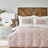 Celerina Pembe %100 Pamuk Çift Kişilik Fitted Nevresim Takımı - 1