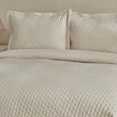 Karaca Home Breeze Soft Çift Kişilik Yatak Örtüsü Ekru thumbnail 3