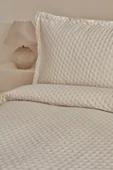 Karaca Home Breeze Soft Çift Kişilik Yatak Örtüsü Ekru thumbnail 10