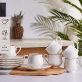 Emsan Beykoz 6 Kişilik Kahve Fincanı Takımı 90 ml thumbnail 1