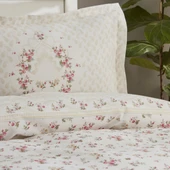 Karaca Home Sonya Yeşil %100 Pamuk Çift Kişilik Nevresim Takımı thumbnail 4