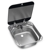 Dometic SNG 4244 Cam Kapaklı Kare Karavan Lavabo/Evye - 1