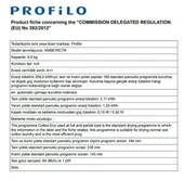 Profilo KM961RCTR 9 KG Isı Pompalı Çamaşır Kurutma Makinesi - 3
