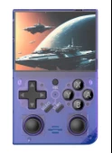 DR35 Plus Retro Oyun Konsolu Linux Sistemi 64G Kart 15000+ Oyun, 3.5 inç IPS Ekran Mor thumbnail 1