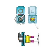 Lilie Jaklı Beyaz Sıcak Soğuk Karavan Dış Duş ve Başlığı - 2