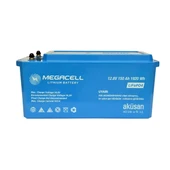 MEGACELL LiFePO4 12.8V 150Ah Karavan/Marin ABS Lityum Demir Fosfat Akü - 1