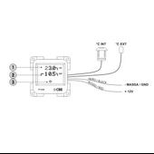 CBE PT638 Dokunmatik Karavan İç Dış Sıcaklık Test Paneli - 3