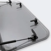 Babarvy 90x45cm 90° Amortisörlü Karavan Camı / Pencere - 5