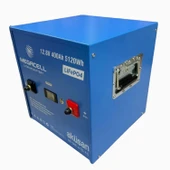 MEGACELL-LiFePO4 Metal Kasa 12,8V 400Ah Lityum Demir Fosfat Akü thumbnail 1