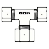 Gok 10-10-8mm Çelik Gaz Borusu Çoklayıcı T Bağlantı Aparatı - 2