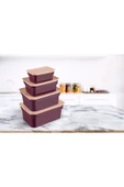 ViATOM VİATOM  Renkli Saklama Kabı Set 375 + 900 + 1700 3000 ml 4 ad - 1