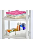 ViATOM VİATOM 2 Adet Organizer Banyo Mutfak Ev Dekorasyonuna Uygun Her Biri 2 Bölmeli 32 x 16,5 x 6 cm - 2