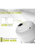 Sevilesi Usb Şarjlı Elektrikli Mini Sarımsak Doğrayıcı Küçük Kablosuz Mutfak Robotu 250ml - 2