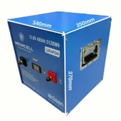 MEGACELL-LiFePO4 Metal Kasa 12,8V 400Ah Lityum Demir Fosfat Akü thumbnail 2