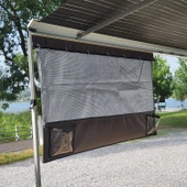 2K 150x80cm Karavan Tentesi Önü Askılı Cepli Ön Gölgelik thumbnail 1