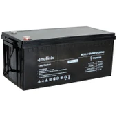 Mullinix 12V 200Ah %50 DOD 2900 Derin Döngü Kurşun Karbon Akü - 1