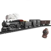 Classic Steam Kumandalı 2,4 Ghz Pilli Tren Seti 30 Parça 1613G - 2