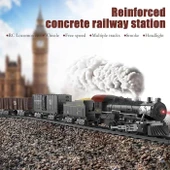 Classic Steam Kumandalı 2,4 Ghz Pilli Tren Seti 30 Parça 1613G - 4