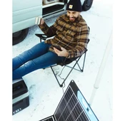 EvaCool 100W Type-C, USB Çıkışlı Katlanabilir Portatif Güneş Paneli - 8