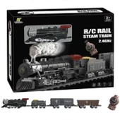 Classic Steam Kumandalı 2,4 Ghz Pilli Tren Seti 30 Parça 1613G - 1