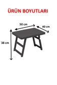 Portatif Plastik Katlanabilir Sehpa Kamp Piknik Masası 40x50 - 5