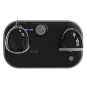 S-link SL-CW21 Siyah Telefon Uyumlu Fast Şarj 15W Ayarlanabilir Led Işıklı LCD Ekran Double Alarmli Masa Lambası - 4