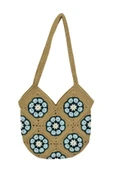 El Örgüsü Motif Desenli İçi Astarlı Omuz Çanta BGL-ST04725 - 8