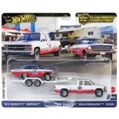 Hot Wheels Team Transport 63 Nova 88 Chevy Silverado 3500 HRV42 - 3