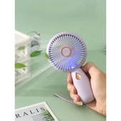 Minimalist Tasarım Işıklı Şarjlı El Fanı - 1