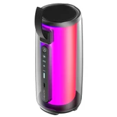 Mikado MD-17BT Capella Siyah 10W 1 RGB Mikrofonlu Transparan/Bt/TF Kart/Aux/Usb TWS 1800 mAh Bataryalı Speaker - 4