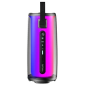 Mikado MD-17BT Capella Siyah 10W 1 RGB Mikrofonlu Transparan/Bt/TF Kart/Aux/Usb TWS 1800 mAh Bataryalı Speaker - 2