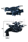 Mahle TM46105 Tm46105 Termostat Mini R 55/56/57/58 N-12/16/18 - 1