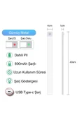 Plentiful Hareket Sensörlü Şarjlı Kablosuz USB Şarjlı LED Gece Lambası 3 Renk Kısılabilir Mutfak Dolap Tezgah Aplik - 8