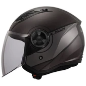 LS2 AIRFLOW 2 COVER MAT SİYAH-GRİ KASK thumbnail 3