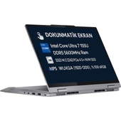ThinkBook 14 2-in-1 G4 IML Intel Core Ultra 7 155U 16GB DDR5-5600 Mhz Ram 512GB SSD Freedos 14" WUXGA IPS Panel Dokunmatik Ekran Laptop 21MX002VTR - 1